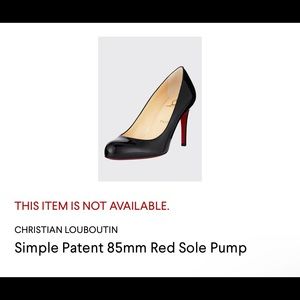 ISO Christian Louboutin 85 mm Patent Leather Simple Pumps size 5/35